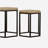 Natural and Black 2-Piece Nesting Table