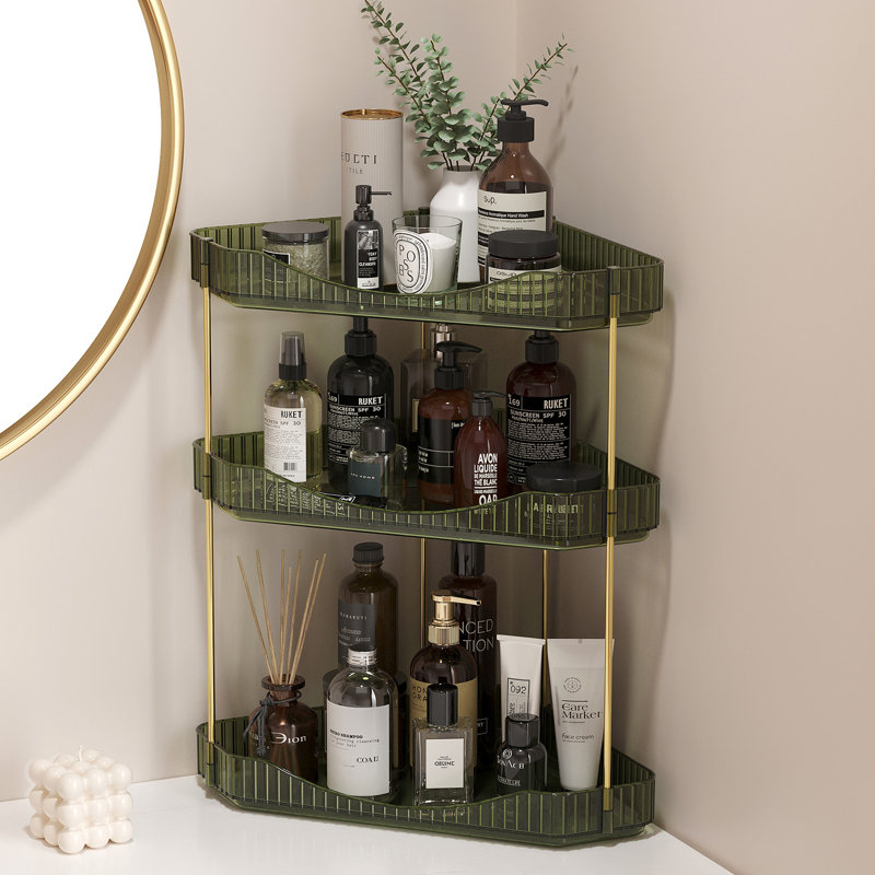 Plastic / Acrylic Bathroom Shelves, Green