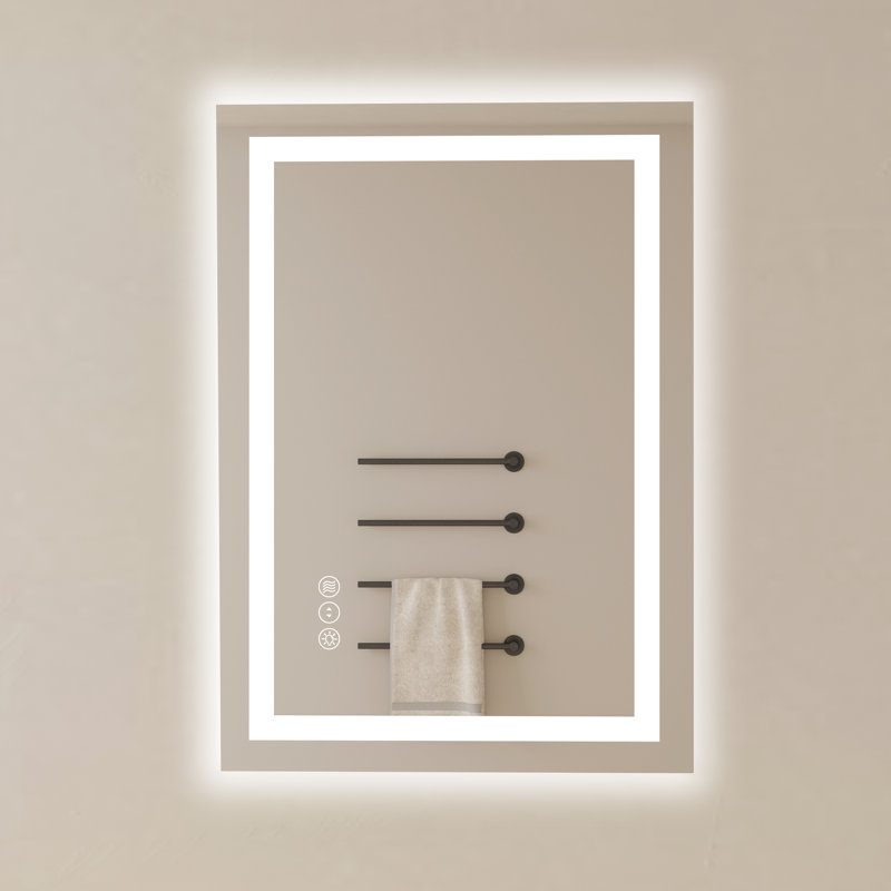 Dokes Frameless LED Vanity Wall Mirror Passed ETL, 28" x 20"