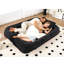Lit double pour chien, paresseux, 21, 5 positions réglables, s'adapte à vous et aux animaux de compagnie, chenille, noir, idéal pour lire et regarder des films Nouveau 2 places, décorations différentes-130530862