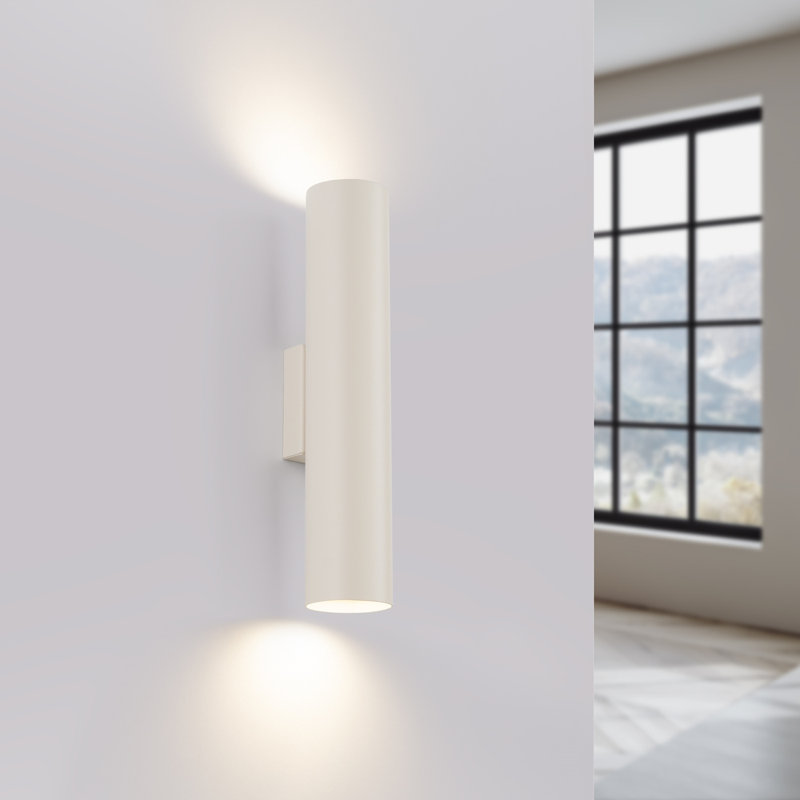 Wall lamp Bergmundur 2 polished gold, 6x8x30 cm, Beige, 2 Lights