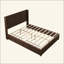 Structure de lit plateforme en bois avec tête de lit, aucun sommier requis, lit sur pied, assemblage facile-1889039987-1889039986