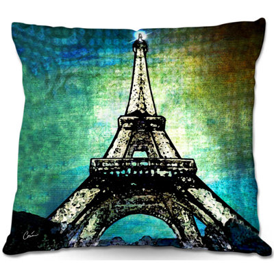 Eiffel Tower Throw Pillow
