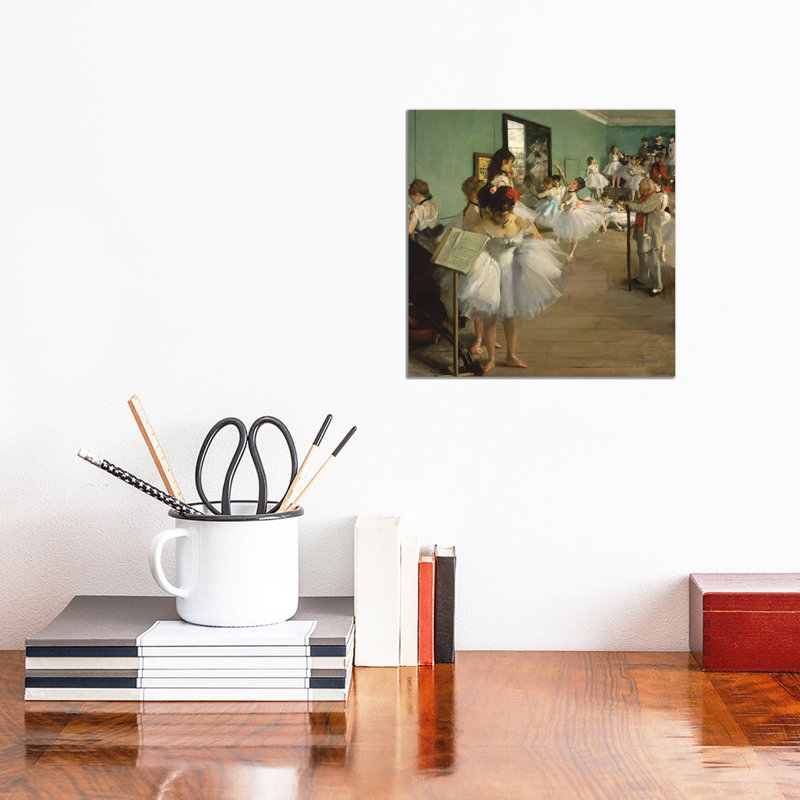 The Dance Class, 1873-74 by Edgar Degas - Wrapped Canvas Painting, 30.48 cm H x 30.48 cm W