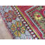 Tapis de zone en laine rouge/brun 3 pi 7 po x 4 pi 11 po one-of-kind à la main noué la Hurst