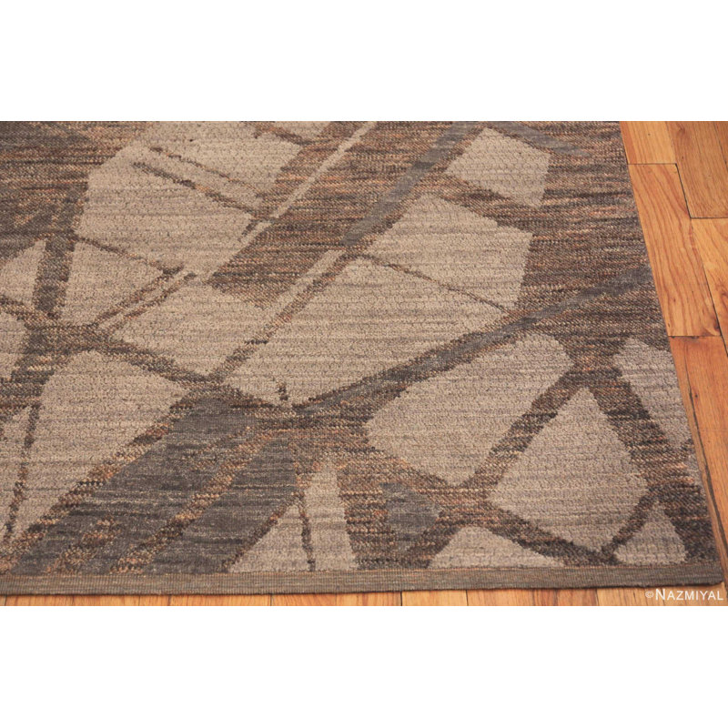 Tapis à motif géométrique transitionnel élégant et moderne