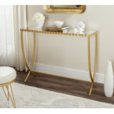 Oxendine 45'' Glass Top Console Table