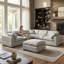 Wartow 6- Piece Upholstered Chenille Corner Sectional Sofa Couch-1209142796