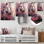 «Pink Enchanted Horse Fairies I» - art mural en métal fées-861713152