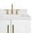 Frawley 36'' Solid Wood Single Bathroom Vanity with 1.5'' Carrara Quartz Top-968581547-968581544-968582715