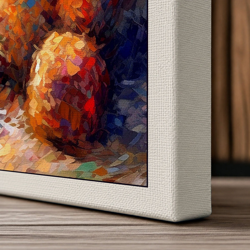 Golden Teddy Boho - Print, 24x16 - 61.0 x 40.6 cm, Cream Border