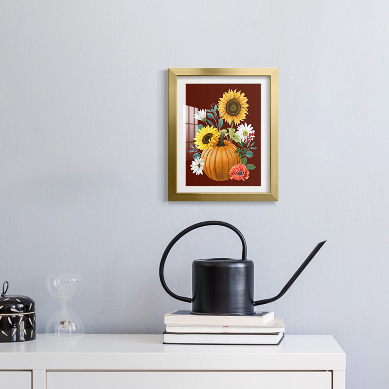 «Beautiful Fall I», reproduction encadrée, H 25,5 po x l 17,5 po, Doré