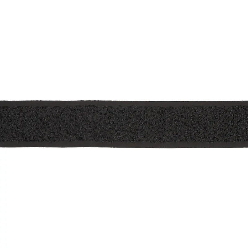 Vermicelli Beaded Tape, Black/Neutral