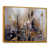 Toile avec cadre flottant or
