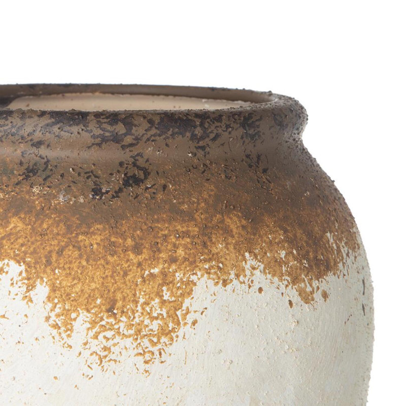  Ceramic Table Vase, H 9,8 po x l 7,7 po x P 7,7 po