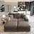 Nerissa 4-Piece 82.7" Modular Corduroy Sectional, Sofa Cloud Couch with Convertible Deep Seat-1192429805-1185180517-1184250917