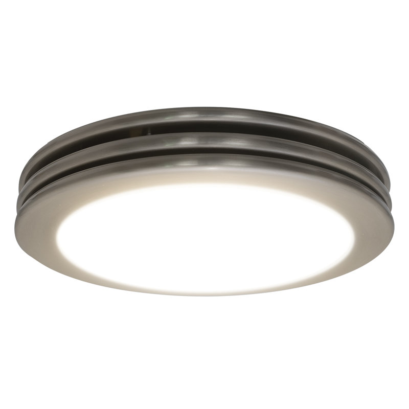 80 CFM Bathroom Exhaust Fan with Light, Brushed Nickel