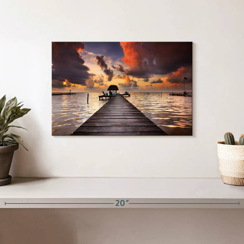 Aletra Caye Caulker Dock, 8" H x 12" W