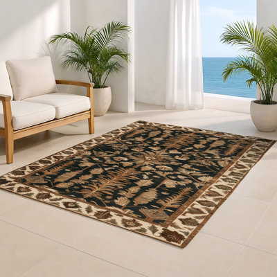 Tapis turc intérieur et extérieur brun
