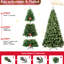 Arbre artificiel de 9 pi pour Noël, 650 lumières ultralégères, pointes épaisses de 1930, conception à dépliage automatique, arbre de base stable, éclairage, caractéristique de branche pleine, support robuste-270173199
