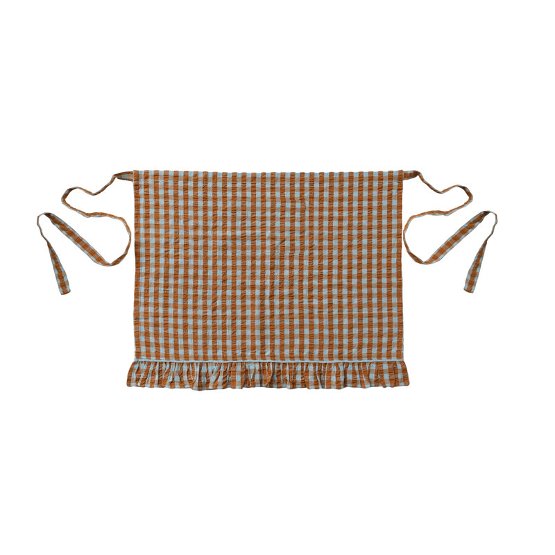 Gingham Cotton Artisan Half Apron