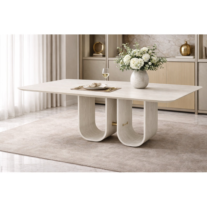 Louise 86.5 Rectangular Dining Table