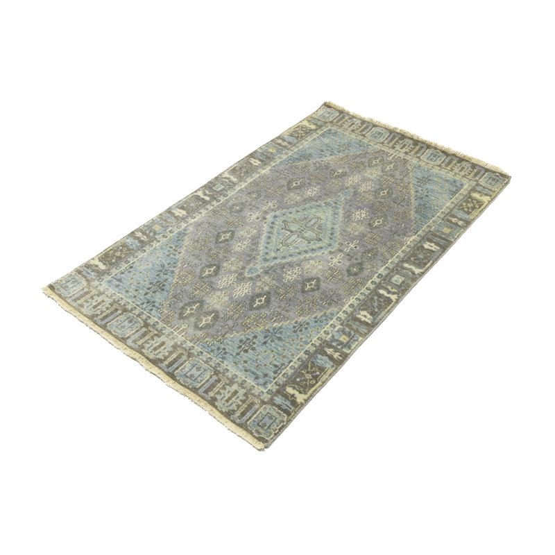 Tapis oriental indo-Joshaghan 3 x 5 Mute Taupe, Rectangle 3' x 5'