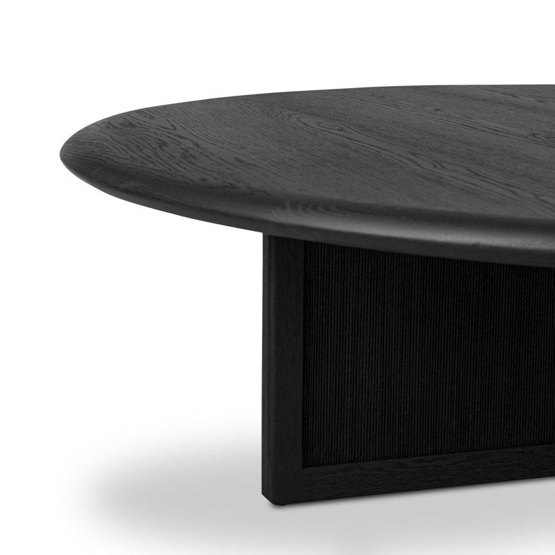 Rosenell Round Coffee Table, Black