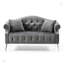 Ensemble de canapé classique en velours Chesterfield-97683581