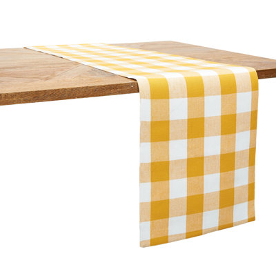 Sardinia Gingham Check Table Runner