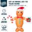 12ft Tall Christmas Inflatables Gingerbread Man