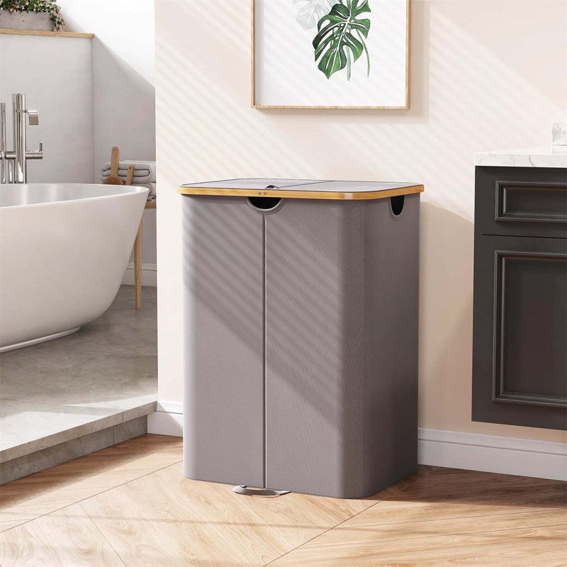 Bhargava Laundry Hamper with Handles, 69 x 53 x 40, Grey