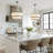 5-light White Fabric Drum Chandelier-832805266