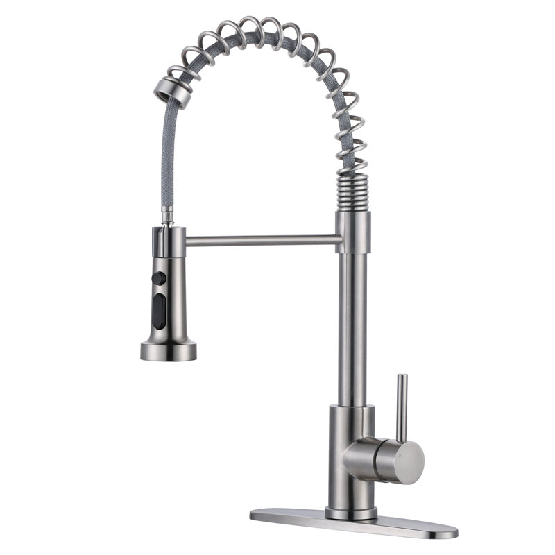 IVIGA Pull Out Kitchen Faucet, Brushed Nickel