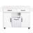 Mobile Kitchen Island With Storage Cabinet, Drop Leaf Countertop - White Hidden Trash Can Storage, Foldable Leaf, Spice Rack, Towel Bar,-2011520442