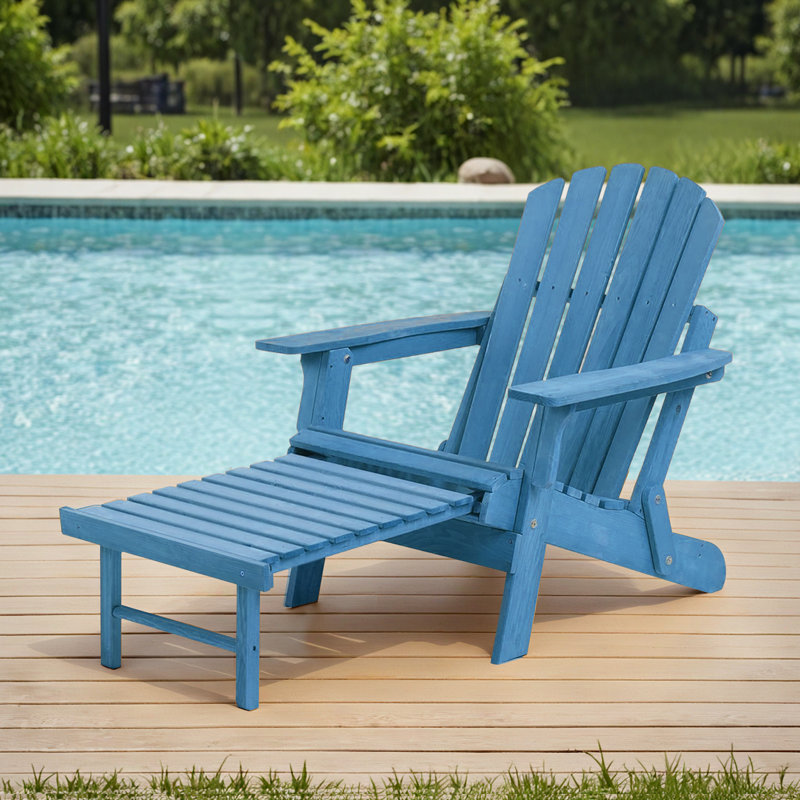 Chaise Adirondack pliante, Bleu