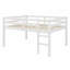 Lit mezzanine en bois avec échelle-1158495976