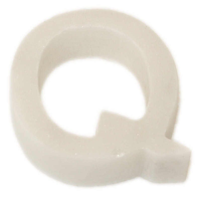 Zeb Marble Helvetica Letter Block, Q