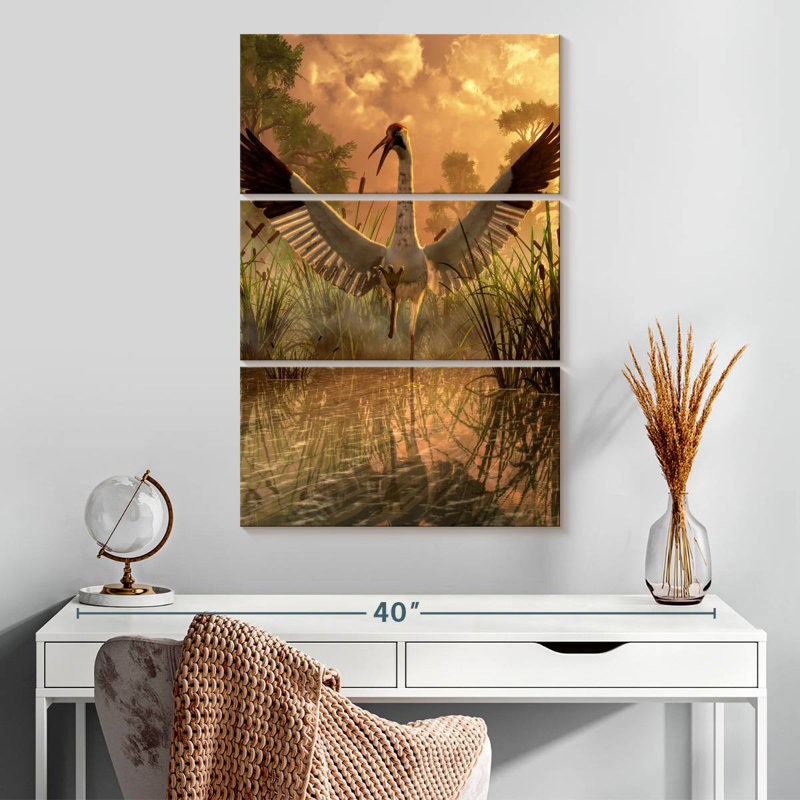 Brampt Sandhill Crane, 32" H x 20" W