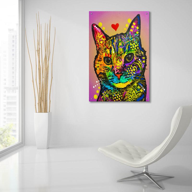 «Shucks Do You Really Mean It» par Dean Russo, art en verre acrylique, H 36 po x l 24 po x P 0,2 po