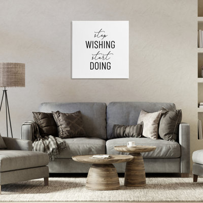 Motivational Start Doing Canvas Wall Art by Anna Quach
