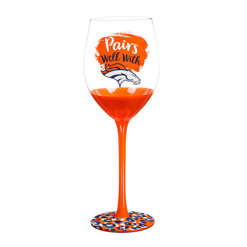 Houston Texans, 17Oz Boxed Stemware, Denver Broncos