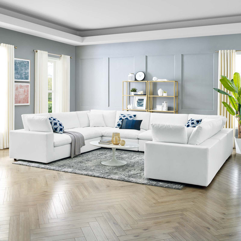 Commix, White Faux Leather