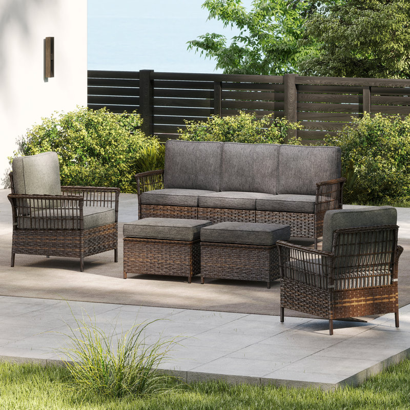 5 Piece Sofa Seating Group With Cushions