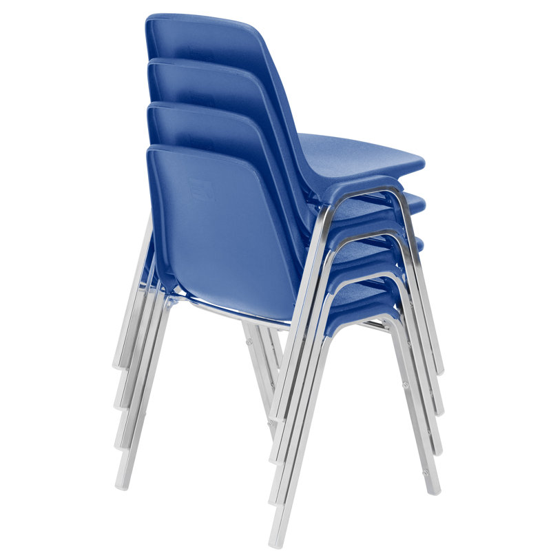 Chaise empilable en poly 8100 Series, Bleu
