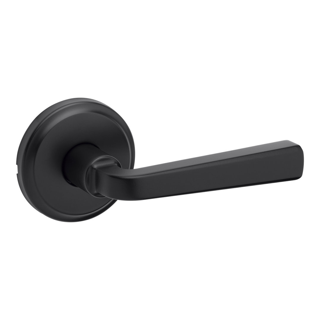 Trafford Passage (Hall & Closet) Door Lever with Round Rosette Multipack (Set of 2) Kwikset