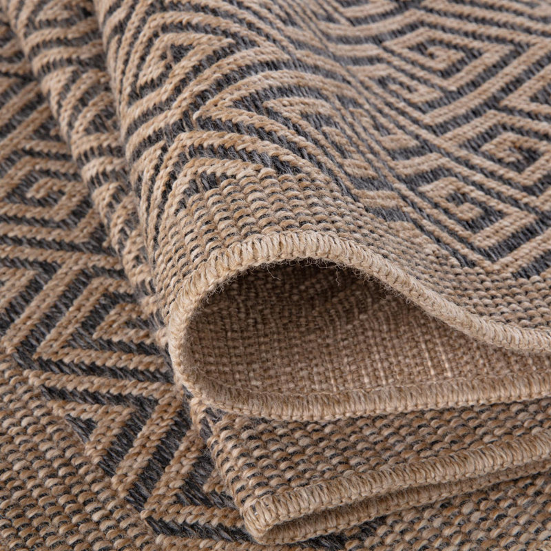 Nature Collection Geometric Area Rug, Round 160 cm