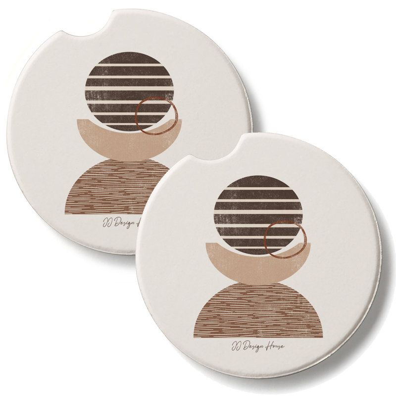 Ensemble de 2 sous-verres Mocha Geo