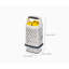 Multi-grip Box Grater With Precision Food Grip