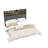 Upholstered Platform Bed with Storage Headboard and LED Lights-488416889-488416892